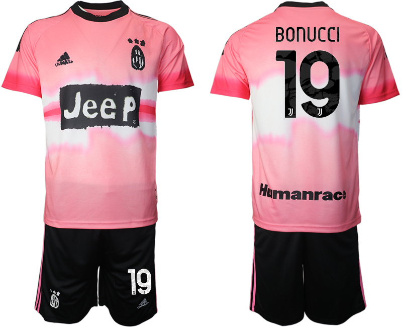 Men 2021 Juventus adidas Human Race #19 soccer jerseys